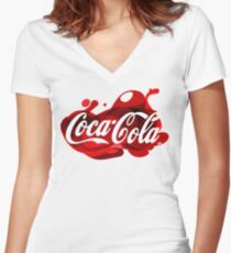 Coca-Cola Madness Women's Fitted V-Neck T-Shirt