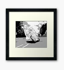 IOM TT Graphic Novel Framed Print