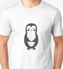 Penguin cute pattern illustration with texture Unisex T-Shirt