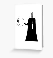 Twin Peaks - Phillip Jeffries Kettle (small, black) Greeting Card