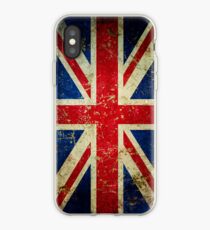 Grunge Union Jack - Scratched Metal Effect iPhone Case