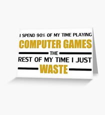 Computer Gaming Greeting Card
