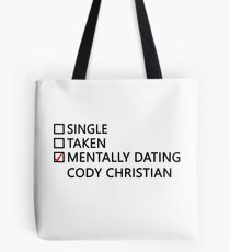 Bolsa de tela Mentally dating - Cody Christian