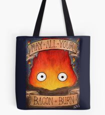 Studio Ghilbi Illustration: CALCIFER #3 Tote Bag