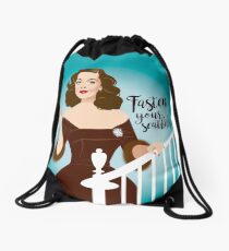 Fasten your seatbelts Drawstring Bag