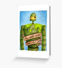 Laputa: Castle In The Sky Illustration - ROBOT Greeting Card