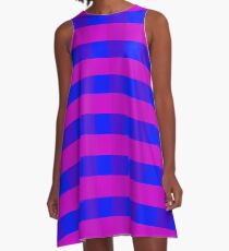 Vector purple and blue pattern A-Line Dress