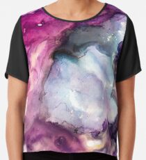 Lila Fusion - Mixed Media Painting Chiffontop