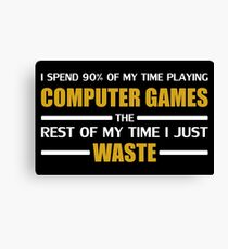 Computer Gaming Canvas Print