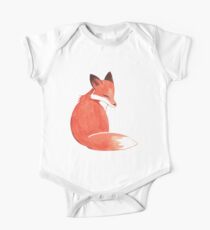 Watercolor Fox One Piece - Short Sleeve