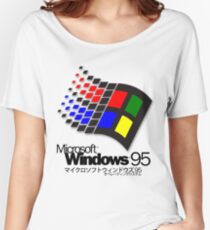 WINDOWS 95 (white/no clouds) Women's Relaxed Fit T-Shirt