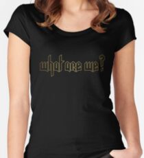 What are we ? Women's Fitted Scoop T-Shirt