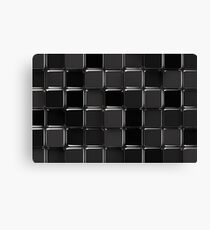 Black glossy mosaic Canvas Print