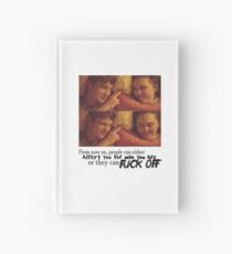 my mad fat diary quote Hardcover Journal