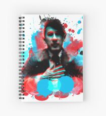 Darkiplier Paint Spiral Notebook