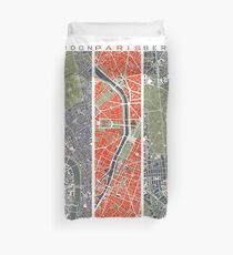 Six Cities map Duvet Cover