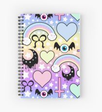 Cuaderno de espiral Collage pastel gótico