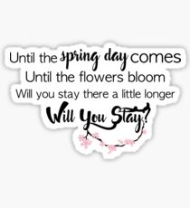 BTS- Spring Day Sticker