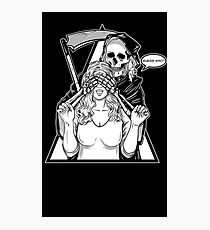 Guess Who # Devil # Creepy #Love with Devil # Death Photographic Print