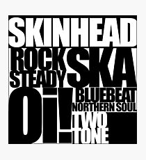 Skinhead: Two Tone Photographic Print