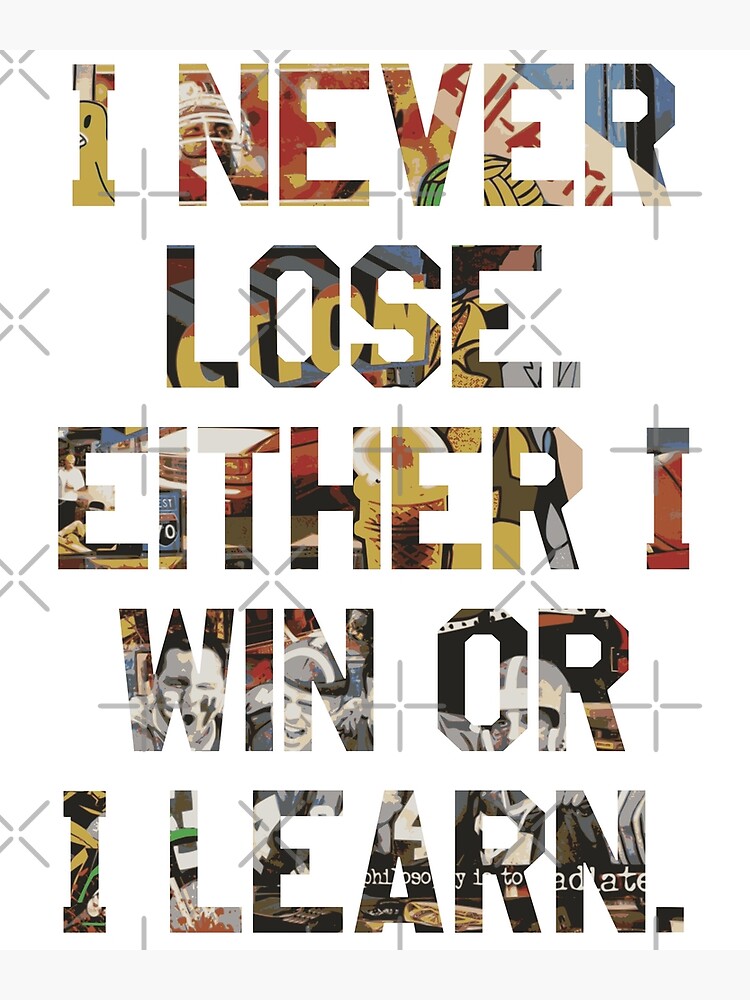 "Sports Team Motto Quote" Poster by raizepeace Redbubble