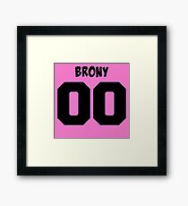 Brony Framed Print