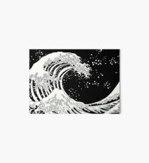 Black and White Great Wave Art Board