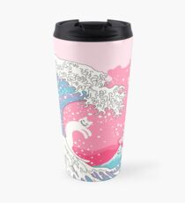 Psychodelic Bubblegum Kunagawa Surfer Katze Thermobecher