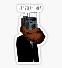 Hipster? Me? Sticker