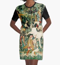 HD The Unicorn is Attacked (1495) Graphic T-Shirt Dress