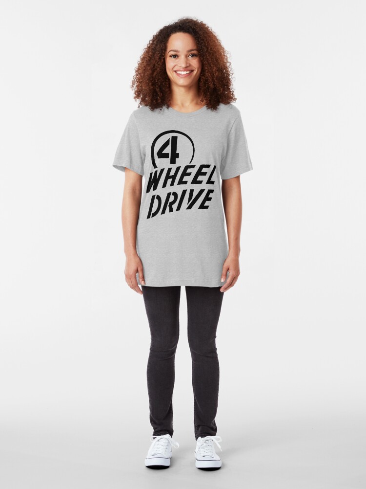 Alternate view of 4 Wheel Drive! Slim Fit T-Shirt