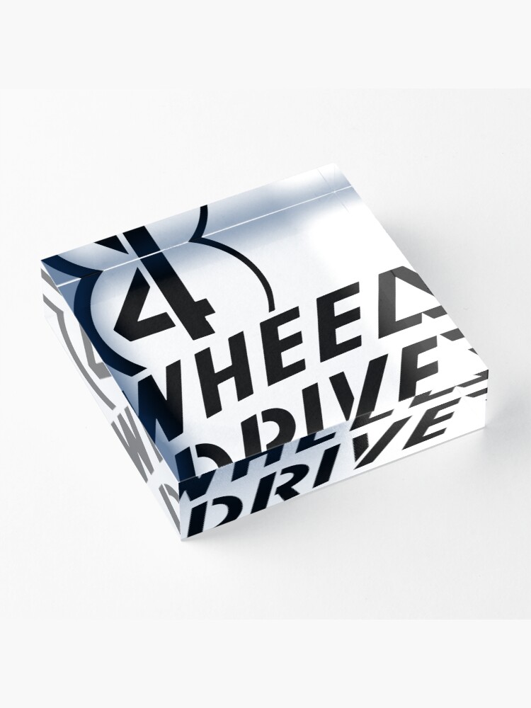 Alternate view of 4 Wheel Drive! Acrylic Block