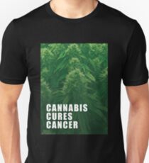 Cannabis cures cancer Unisex T-Shirt