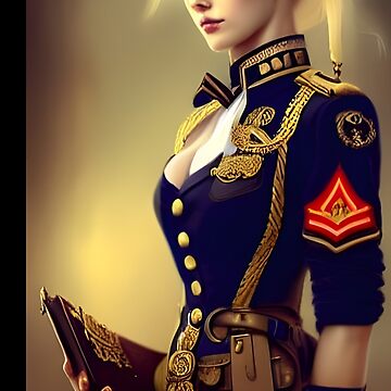Stunning blonde steampunk Officer in Military Uniform Poster for Sale by  Eliteijr