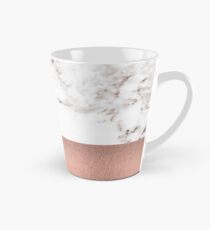 Roségold Marmor und Folie Tasse (konisch)