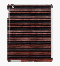 Red, black stripes iPad Case/Skin