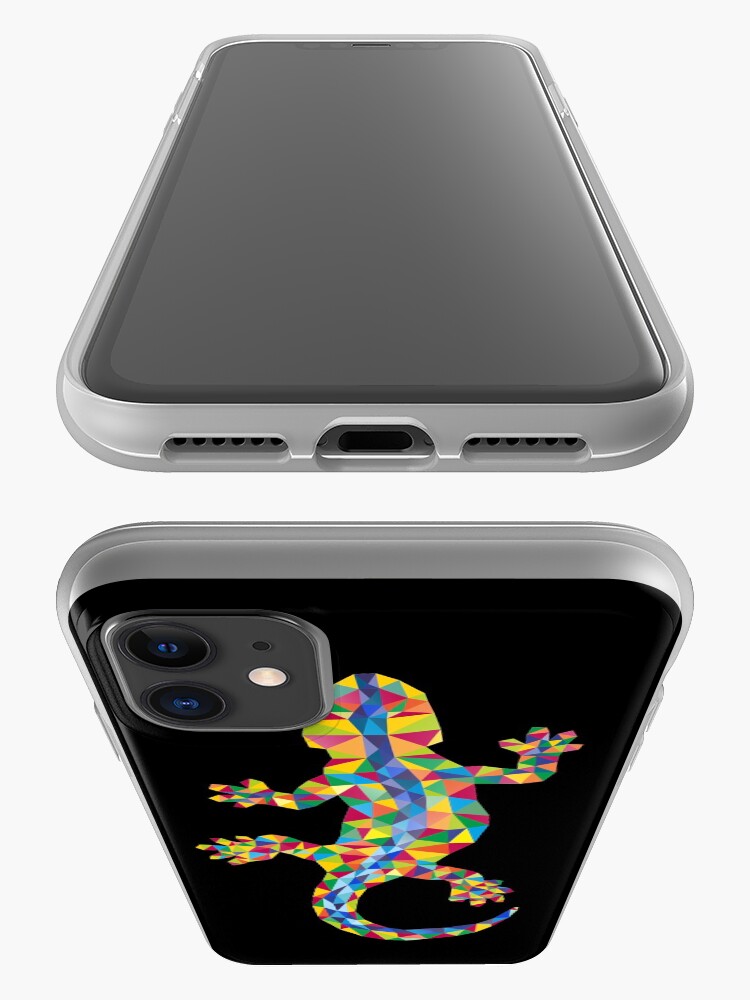 Alternative Ansicht von Vivid Barcelona Stadt Eidechse iPhone-Hülle & Cover