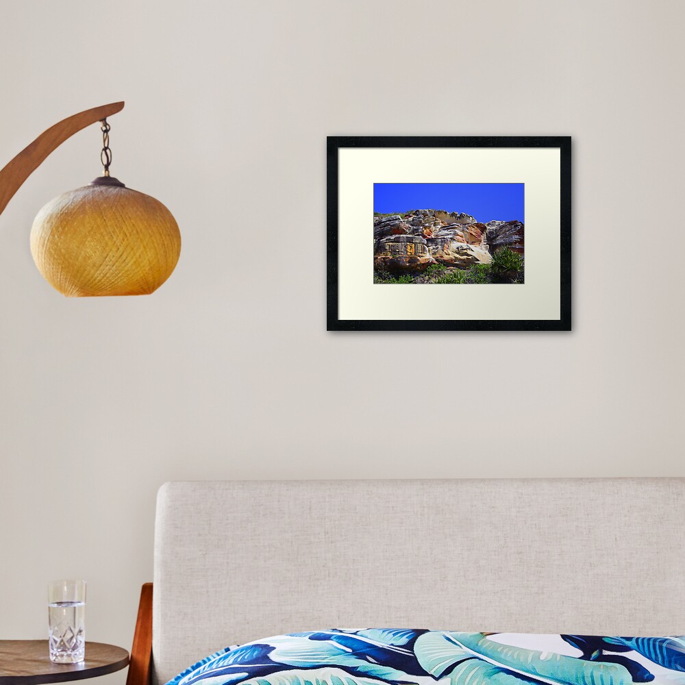 Cliffs at Evans Head, NSW Framed Art Print