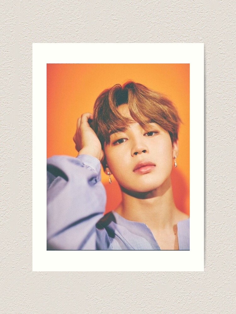 jimin bts sticker art print by sehun94 redbubble