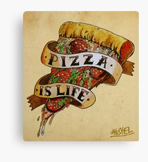 Pizza is Life Canvas Print