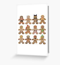 Gingerbread RWBY - All Teams Greeting Card