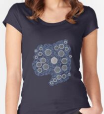 Goodbye Cassini, Saturn, & moons Women's Fitted Scoop T-Shirt