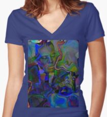Da Wolf Women's Fitted V-Neck T-Shirt