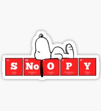 Chemistry - Periodic Table Elements: SNoOPY Sticker