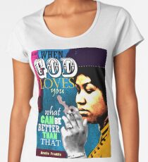 Aretha Franklin inspirierend Zitat Frauen Premium T-Shirts