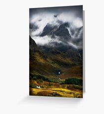 Blaven and malevolent weather. Isle of Skye, Scotland. Greeting Card