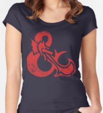 Ampersand - Dungeons & Dragons Retro Women's Fitted Scoop T-Shirt
