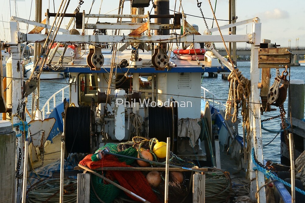 "NEWCASTLE FISHING BOAT" by Phil Woodman Redbubble