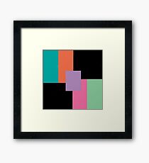 Layered Blocks Framed Print