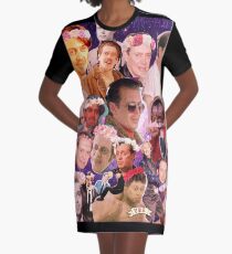 Steve Buscemi Galaxy Collage T-Shirt Kleid